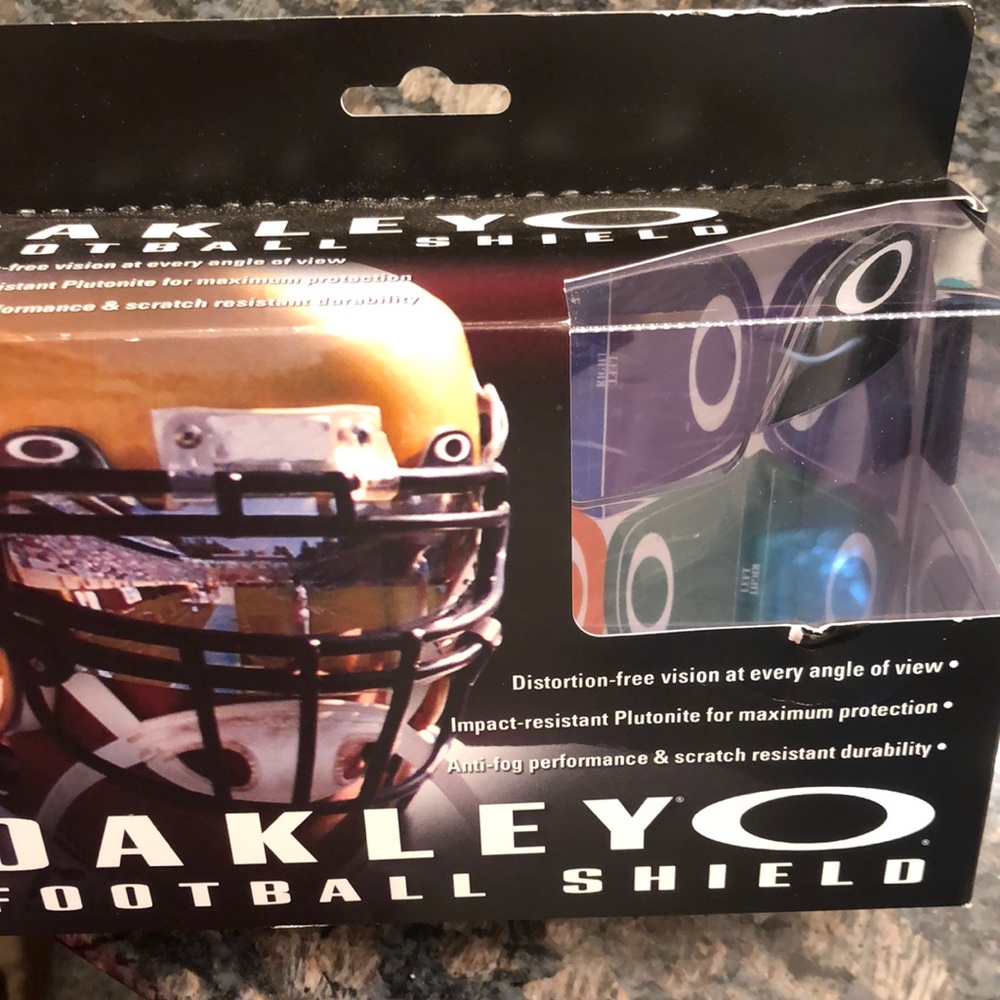 Clear Oakley football visor